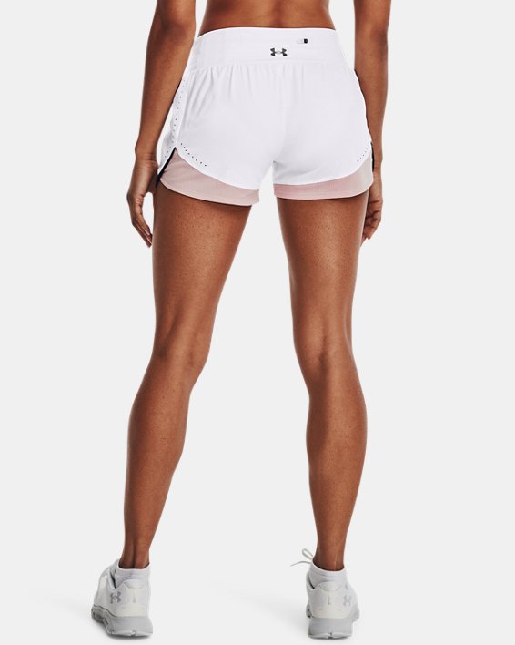 Women's UA PaceHER Shorts, White, pdpMainDesktop image number 1
